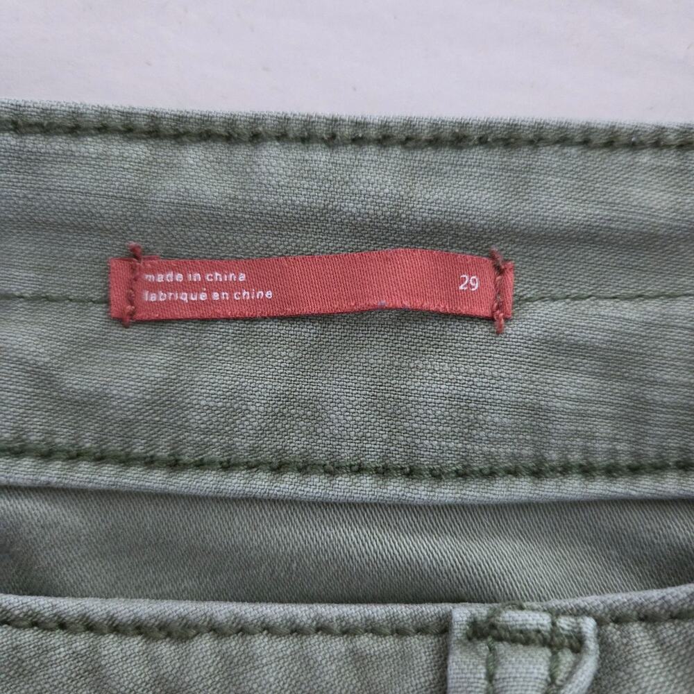 Anthropologie Pilcro Utility Cargo Pants Olive Green Distressed Sz 29 Gorpcore - Picture 11 of 15